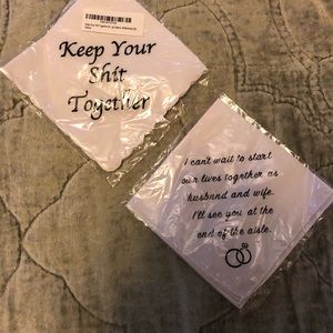 Wedding day handkerchieves